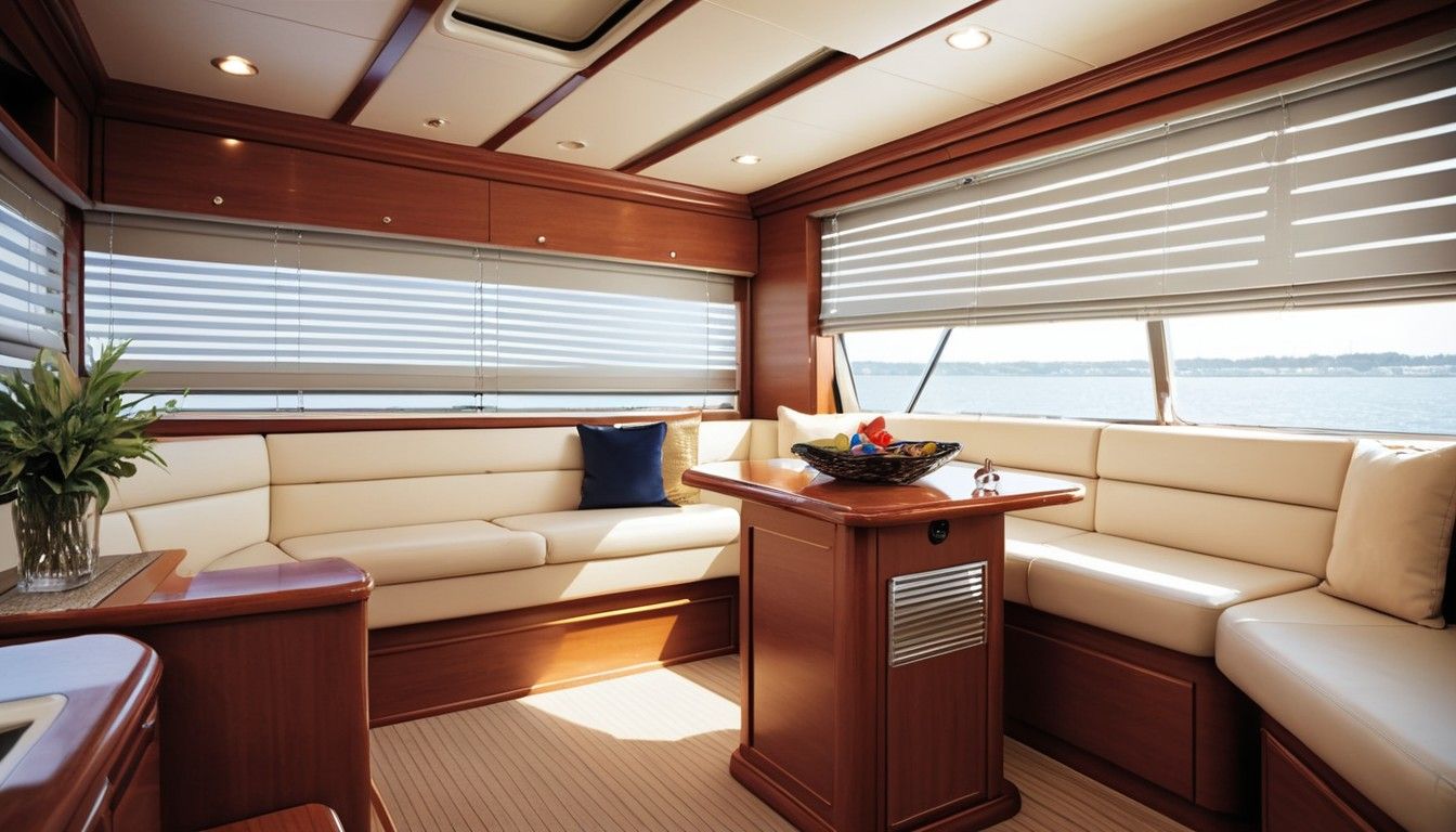 All About Yachts - Σκίαση για το σκάφος : Στόρια, Περσίδες, Ρολοκουρτίνες